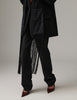 Tory - Contrast Linen - Tørklæde - Black