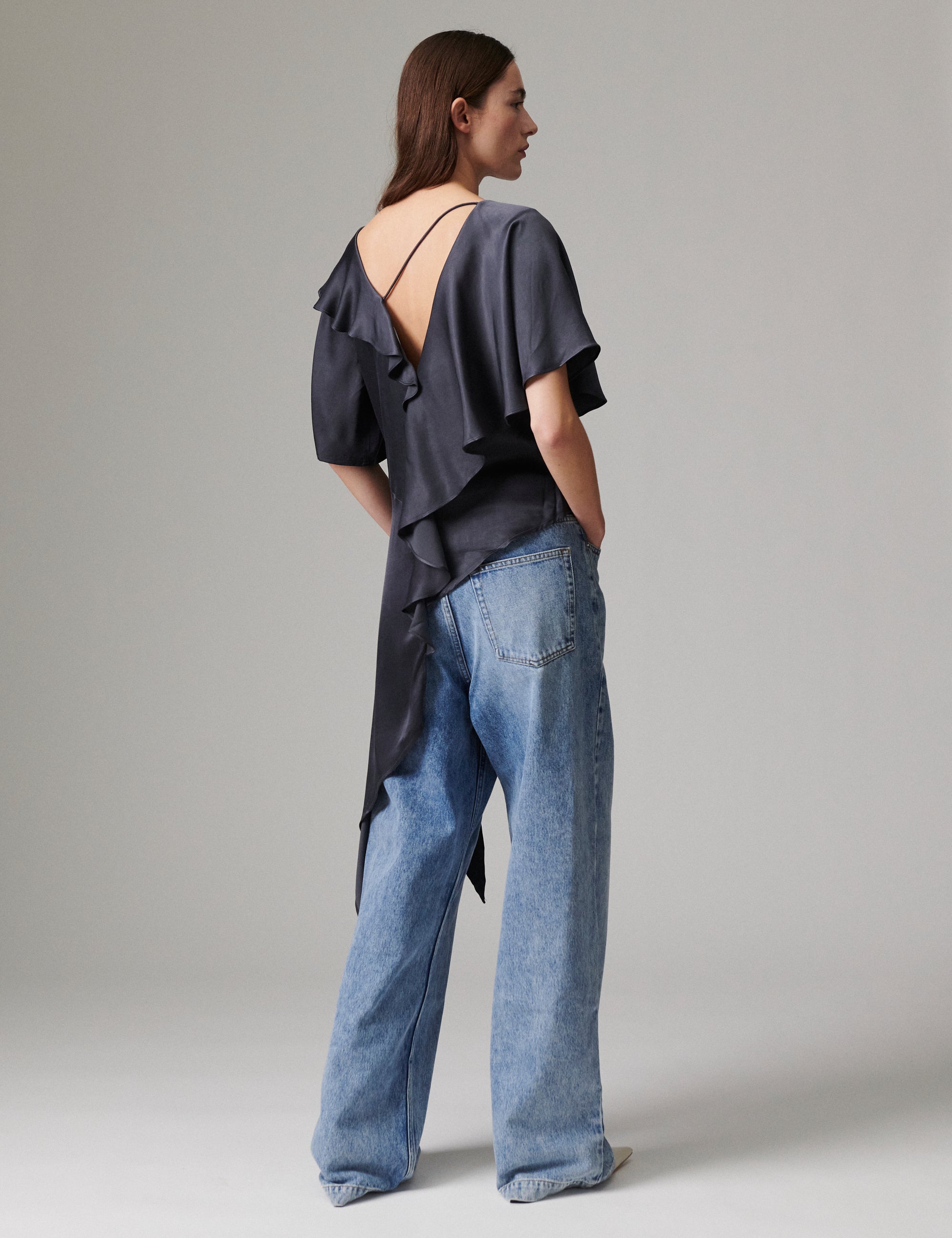 DAY Birger ét Mikkelsen Valor - Silky Touch - Bluse Bluse 194104 EBONY