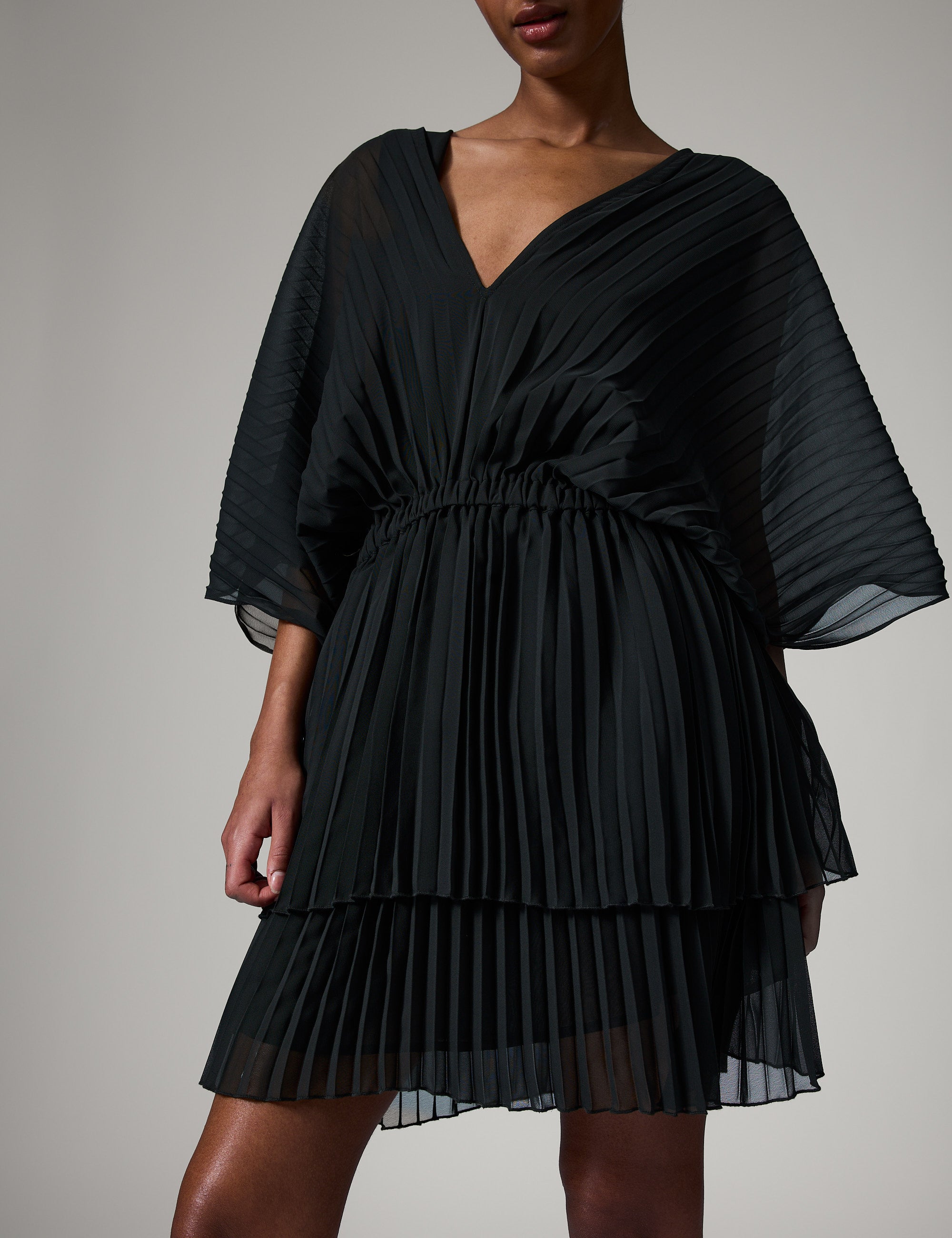 DAY Birger ét Mikkelsen Young - Chiffon Plisse Kjole 190303 Black