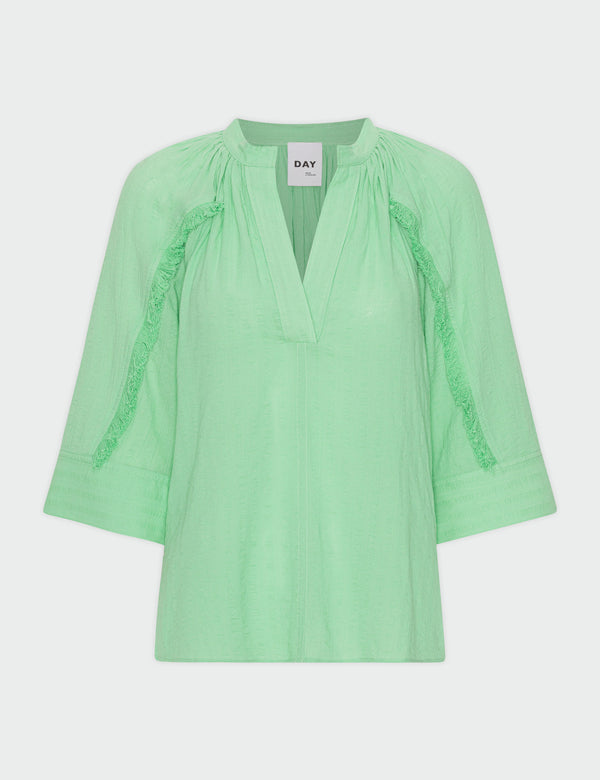DAY Birger ét Mikkelsen Zachary - Sheer Cotton Shirts & Blouses 500018 BRIGHT GREEN