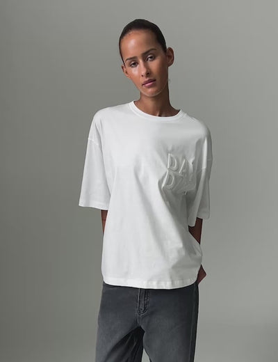 DAY Birger ét Mikkelsen Drew - Heavy Jersey Tops & T-Shirts 110601 BRIGHT WHITE